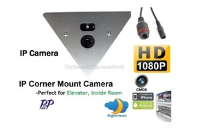 HD 1080P 2 Megapixel H.264/H.265 Elevator Network IP Camera Audio,p2p 12VDC/PoE - Picture 1 of 5