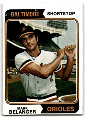 1974 Topps Mark Belanger . Baltimore Orioles #329 - Image 1 of 2