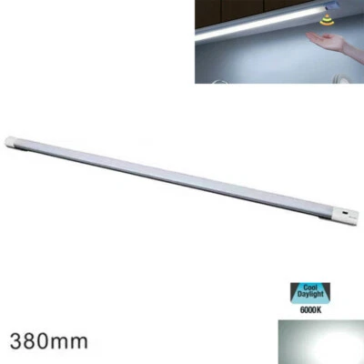 BARRA A LED CUCINA ARMADIO LUCE FREDDA SENSORE MOVIMENTO MANO RICARICABILE 38CM - Immagine 1 di 2