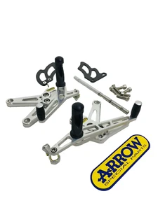 VERSTELLBARE FUSSRASTEN KAWASAKI ZX 6R 2009 ARROW RACING ALUMINIUM CD 11141SPA - Bild 1 von 5