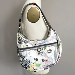 LeSportsac White Floral Shoulder Bag - Medium - Picture 1 of 7