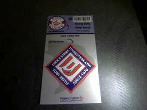 (Country Singer) Toby Keith The Owner Of LUCK E Strike Fishing Lures Vinyl Decal - Picture 1 of 1
