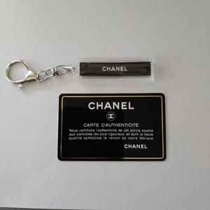 CHANEL Black Keychain Novelty Material Plastic and M etal Brand New Unused - Picture 1 of 6