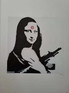 Banksy Art Print - Mona Lisa - Certificate - Picture 1 of 5