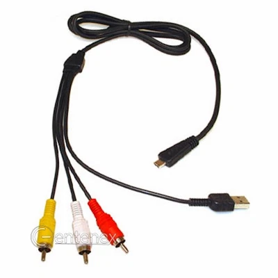CENTENEX ELECTRONICS AV USB Cable for Sony VMCMD3 Cyber-shot DSC-W350 DSC-W380 DSC-W320B DSC-W360