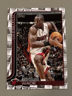 Baloncesto Topps 2025-26 Dwyane Wade #261 temporada punta lámina Miami Heat Foto 1 de 2