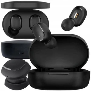 XIAOMI SŁUCHAWKI DOUSZNE BASIC 2 BEZPRZEWODOWE, REDUKCJA HAŁASU, BLUETOOTH 5.0 CZARNE - Zdjęcie 1 z 8