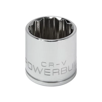 Powerbuilt 3/8 Inch Drive x 22 MM 12 Point Shallow Socket - 641221 - Image 1 of 4