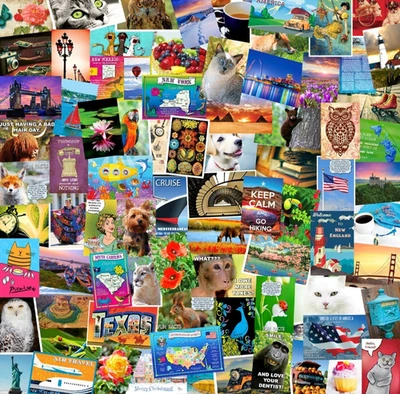 Random mixed Postcard Packs Various Quantities Postcrossing  arts competitions - Image 1 of 4