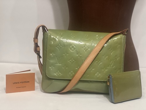 LOUIS VUITTON（LV） Portafoglio originale Louis Vuitton Vernis Green Thompson Street BA0949 & Vernis Brooke LV