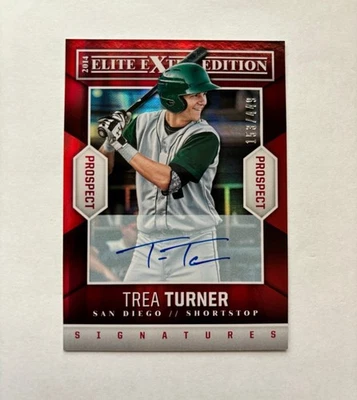2014 Panini Elite Extra Edition Prospects Auto 153/449 Trea Turner Phillies - Image 1 of 2