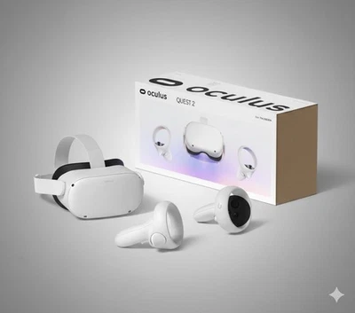 Auriculares y controladores VR todo en uno avanzados Meta Oculus Quest 2 64 GB blancos NUEVO Foto 1 de 4