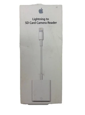 Lector de cámara genuino Apple Lightning a tarjeta SD -- Nuevo Foto 1 de 3