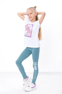 Girls’ Leggings – Stretchy Comfortable Fit & Soft Fabric, Any season,  Nosi s... - Picture 1 of 3