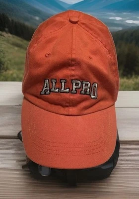 Gorra All Pro Talla 8-14 Correa Naranja Ajustable Bordada Juvenil Fútbol Foto 1 de 4