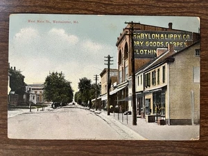 West Main Street, Westminster, Maryland MD Postcard ~ Divided Back, Posted - Picture 1 of 2