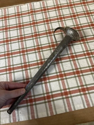 Early 19th Century Prim Single Tube Tin Candle Mold For Long Taper Candles - Image 1 of 4