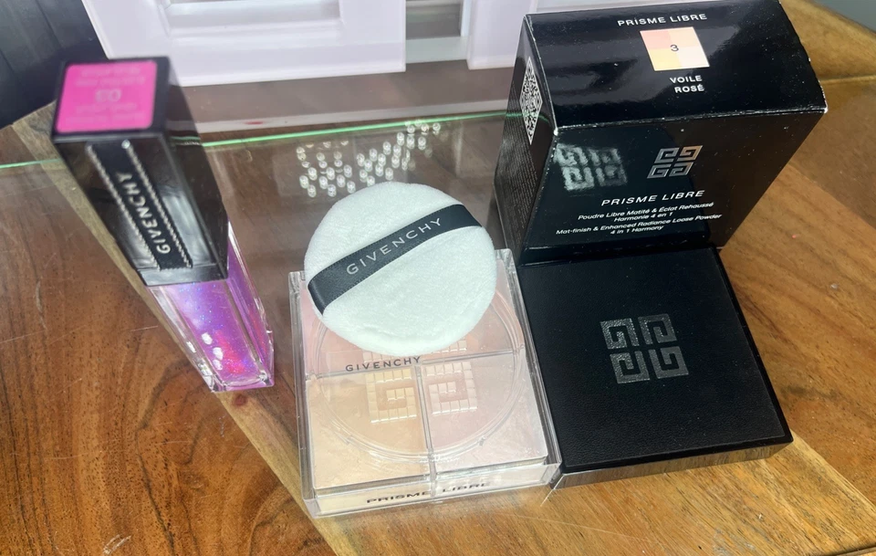 Givenchy Prisme Libre Loose Powder VOILE ROSE #3 CLASSIC Former Version + Gloss - Image 1 of 4