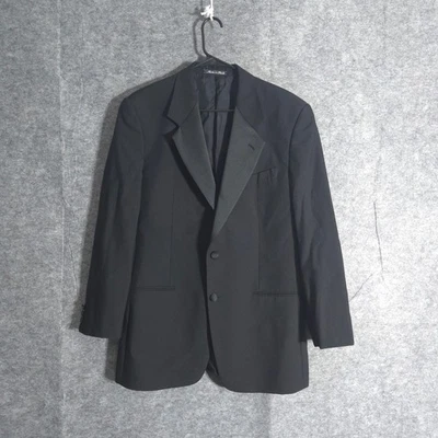 Valentino Uomo Mens Black Virgin Wool Tuxedo Jacket Sz 40S Italy Formal Blazer - Image 1 of 4