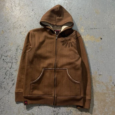 Sudadera con capucha vintage Y2K Tony Hawk Sherpa forrada patinador cremallera Foto 1 de 4