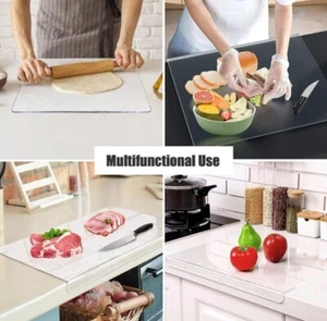 Acrylic Cutting Boards for Kitchen Counter Clear Cutting 18x 14 Chopping Board - Picture 1 of 5