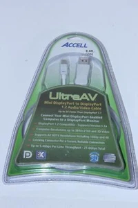 Lote de 7 cables AV ACCELL B143B-007J UltraAV Mini DisplayPort a DisplayPort 1.2 - Imagen 1 de 3