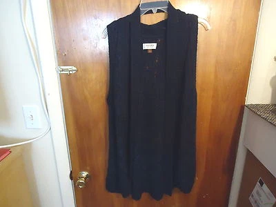 Womens Sonoma L Dark Blue / Black Crocheted Type Of Open Top With Tie Wrap - Image 1 of 4