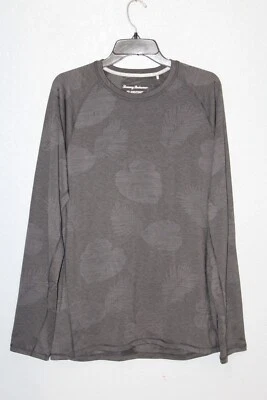 NEW Tommy Bahama ISLANDZONE DELRAY FROND CREWNECK Performance Shirt LARGE NWOT - Image 1 of 4