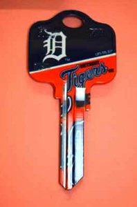 Tolle Geschenkidee MLB Detroit Tigers Kwikset KW1, KW10, KW11 UNGESCHNITTENER Schlüsselrohling - Bild 1 von 1