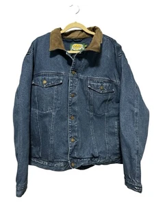 CABELA’S PARA HOMBRES DE COLECCIÓN FRANELA FORRADA JEAN CAMIONERO CHAQUETA ABRIGO PARA TAREAS 2XL - Imagen 1 de 7