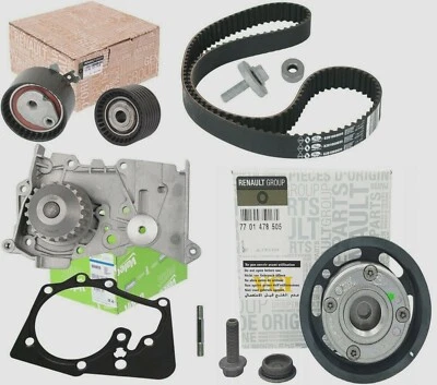 KIT DISTRIBUTION & POMPE A EAU ORIGINAL 1.6 RENAULT CLIO MEGANE SCENIC LAGUNA - Photo 1/2