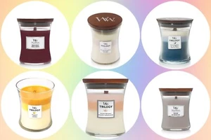 WOODWICK MEDIUM JARS - Choose from 10 Fragrances - Brand New - FREE POSTAGE - Picture 1 of 11