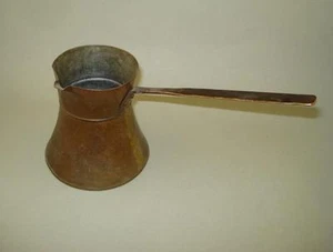 Old Traditional Handmade Copper Turkish Ottoman Coffee Pot Cezve, Copper cezve - Picture 1 of 8