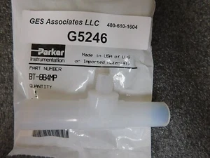 PARKER BT-884MP HIGH PURITY FITTING TEE, FUSIBLE PIPE-NPT, PFA - Picture 1 of 1