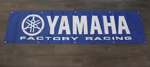 Bandiera Bandiera Yamaha Grande 2x8 Piedi Moto Factory Racing MotoGP Biker - Foto 1 di 4