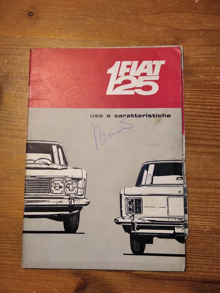 Libretto Uso e Caratteristiche Fiat 125 - Immagine 1 di 1
