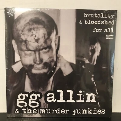 GG Allin – Brutality & Bloodshed For All LP 1994 Alive – ALIVELP001 [SEALED] - Image 1 of 2