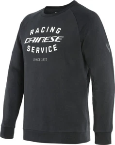 FELPA UOMO DAINESE PADDOCK SWEATSHIRT MAN NERO BIANCO TG XL - Imagen 1 de 4