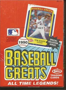 1990 Swell Baseball Greats Box of Trading Card Packs - Picture 1 of 1