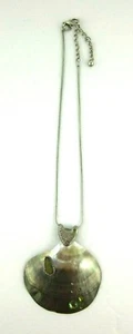 Chico's Clam Necklace with Clam Shell Bejeweled Pendant - Picture 1 of 5