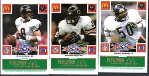 1986 McDonald's Chicago Bears Green Tab Complete 24 Card Super Bowl XX Set - Picture 1 of 1