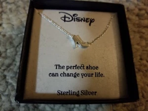 Disney Sterling Silber Charm Halskette Aschenputtel Slipper NEU - Bild 1 von 1