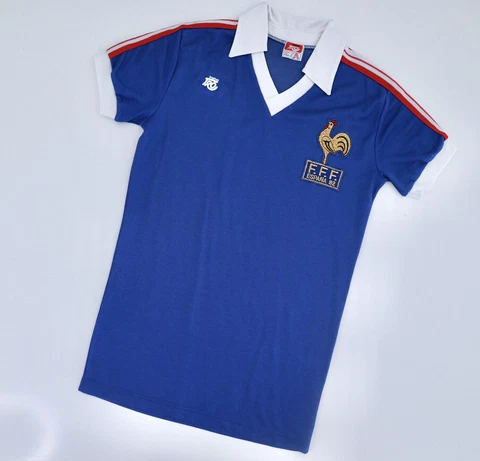 FRANCE 1982 World Cup Tribute Football Shirt M Trophae Vintage Soccer Jersey Cover