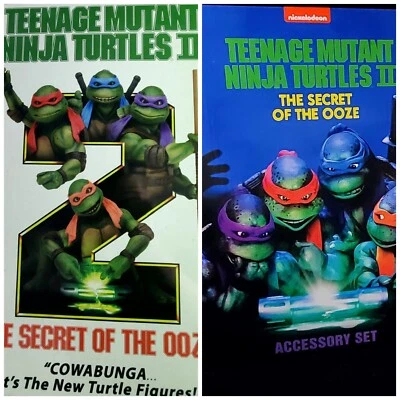 Neca 忍者神龟 4 件装 Secret Of The Ooze 2 VHS 和配件  — 第 1/4 张图片