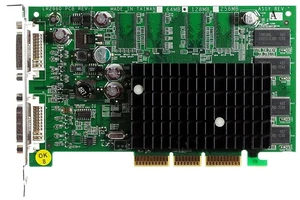 FX5200 nVidia GeForce Dual DVI 64MB AGP S26361-D1910-V128 GS3 ID18566 - Bild 1 von 3