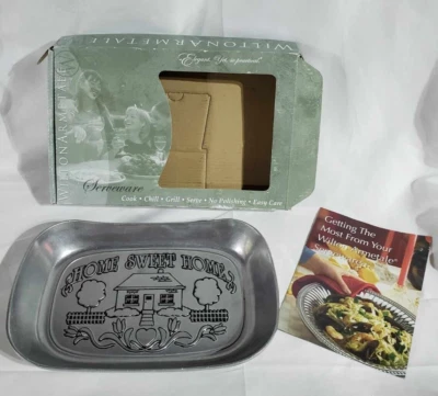NIB Wilton Armetale Serving dish- HOME SWEET HOME-bread tray platter - Image 1 of 4