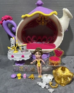 Disney Princess Little Kingdom Doll Belle’s Enchanted Dining Room Beauty Beast - Picture 1 of 11