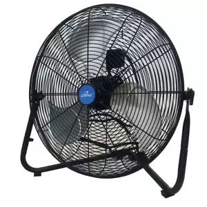 Floor Fan 20 in. 3 Speeds High Velocity Wall Mount Fan 5800 CFM 165-Watt Black - Picture 1 of 12