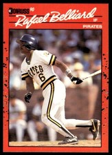 1990 Donruss Baseball Card Rafael Belliard Pittsburgh Pirates #252