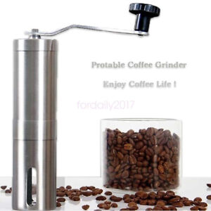 Portable Manual Coffee Grinder with Adjustable Setting-Conical Burr Mill Beans